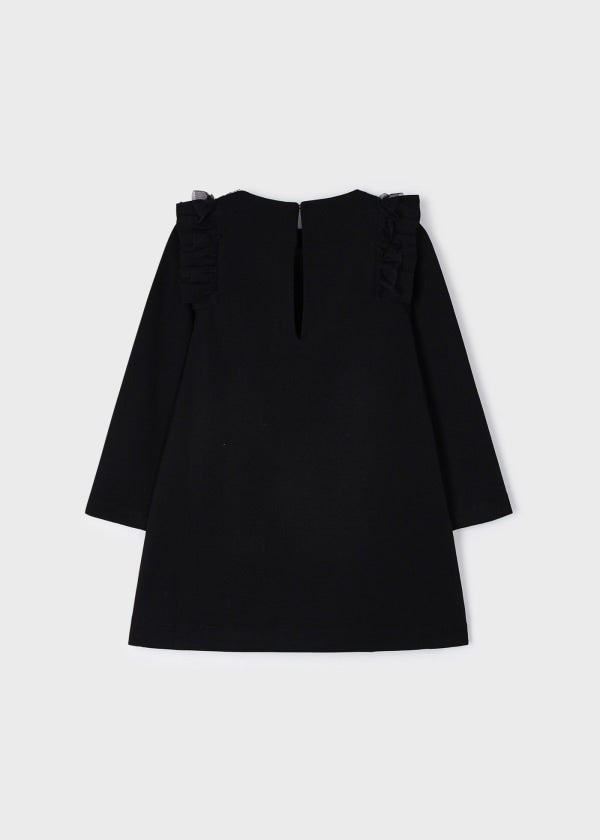 Vestido combinado punto roma MAYORAL Ref. 13/4921/46 Negro