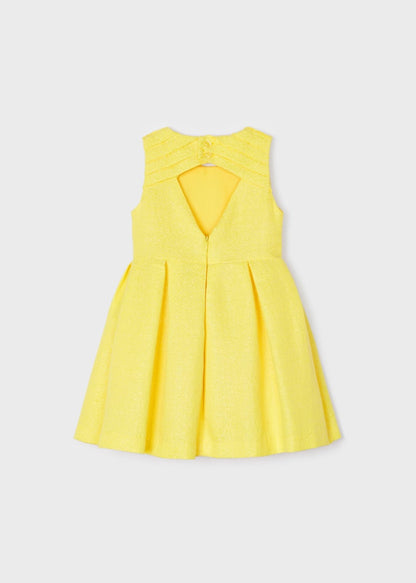 Vestido con aplique floral para niña MAYORAL Ref. 23/3914/75 Mimosa