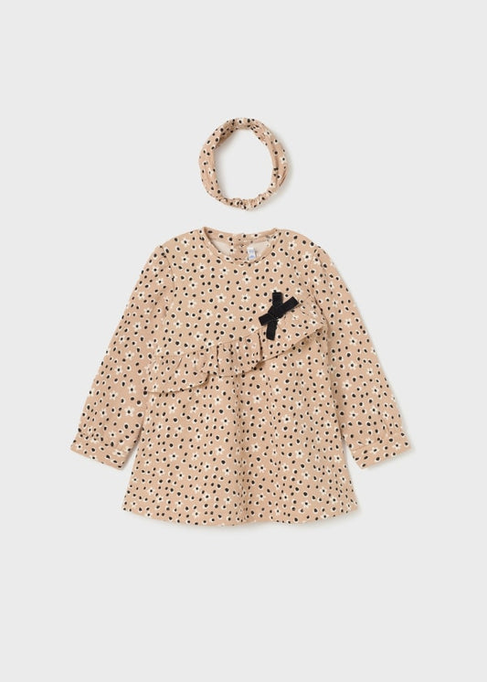 Vestido con diadema Better Cotton bebé  Ref. 13-02993-056 Camel
