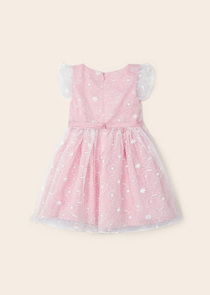 Vestido con motivo bordado para niña Art. 23-03911-015 Rosado