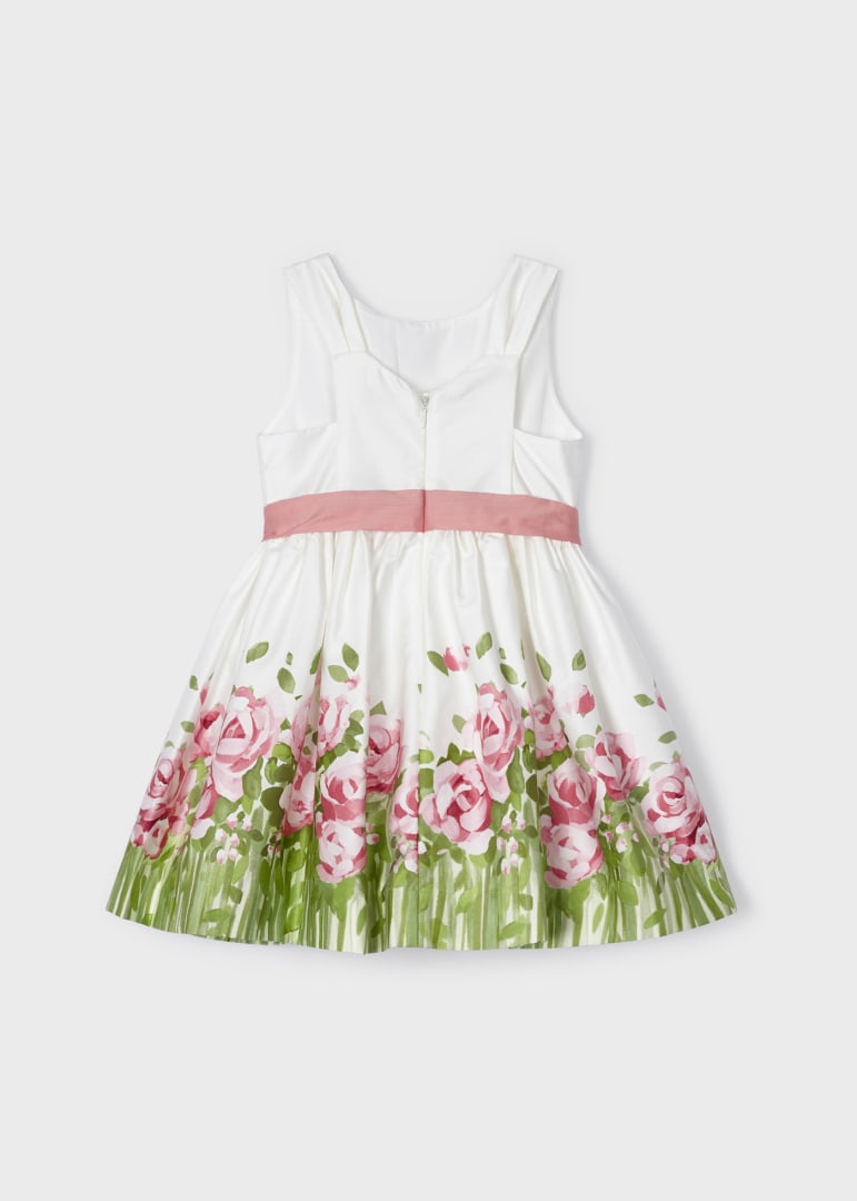 Vestido con motivo estampado de algodón para niña MAYORAL Ref. 23/3915/92 Rosado