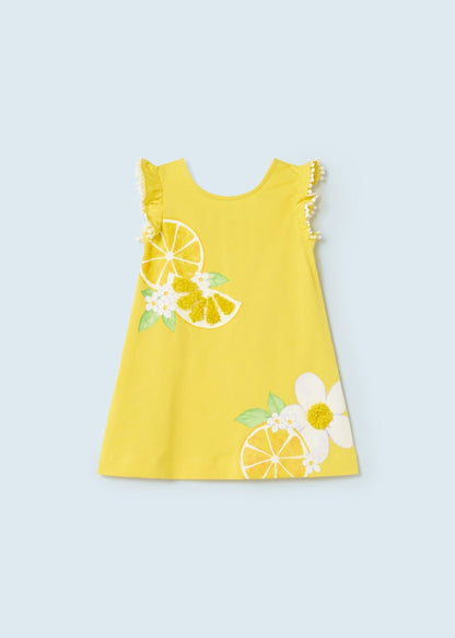 Vestido con motivo estampado de algodón sostenible para bebé Art. 23-01974-031 Mimosa