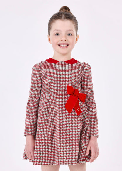 Vestido punto jacquard MAYORAL Ref. 13/4916/54 Rojo