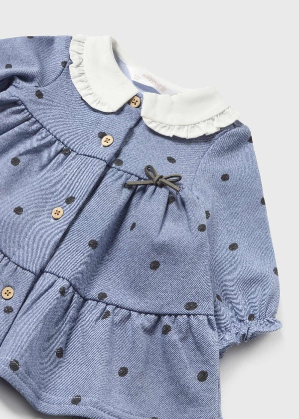 Vestido estampado Better Cotton recién nacido  Ref. 13-02879-088 Jean Print