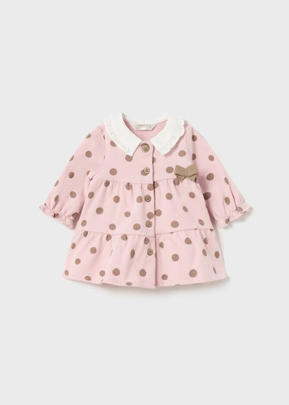Vestido estampado Better Cotton recién nacido  Ref. 13-02879-087 Rosa Baby