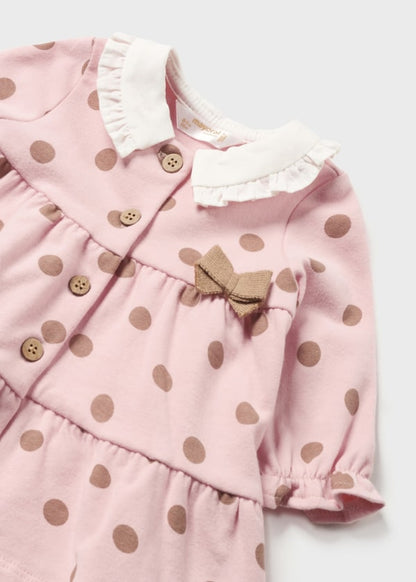 Vestido estampado Better Cotton recién nacido  Ref. 13-02879-087 Rosa Baby