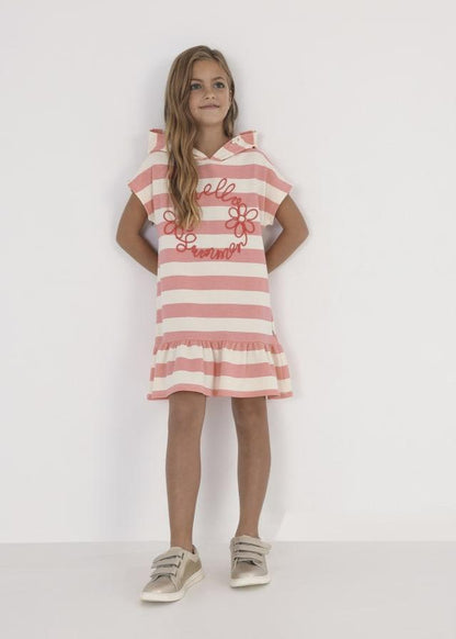 Vestido Capucha Sku 6932 Color 53 Coral