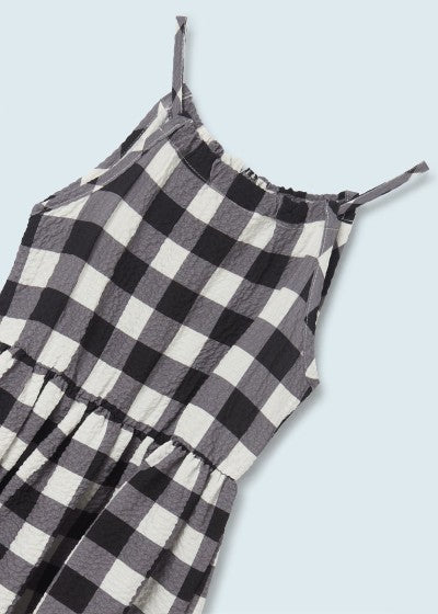 Vestido estampado con detalle cut out para chica Sku 6934 Color Negro