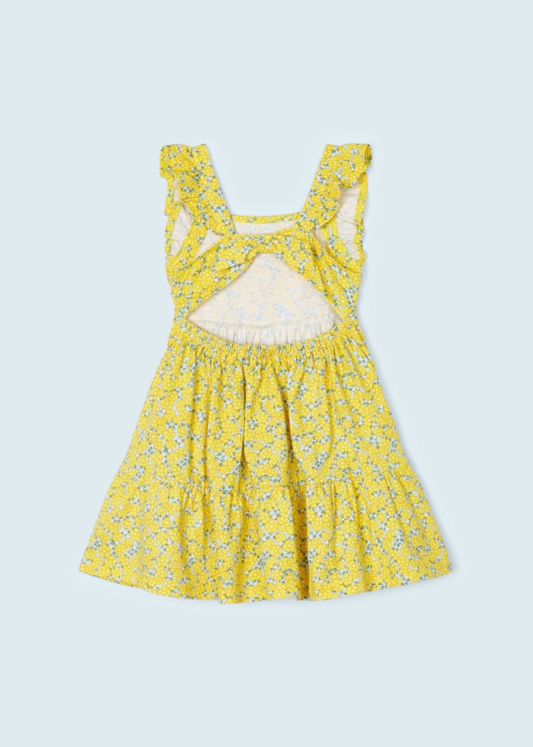 Vestido estampado con detalle trasero de algodón para niña Art. 23-03942-050 Mimosa