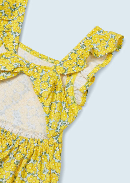 Vestido estampado con detalle trasero de algodón para niña Art. 23-03942-050 Mimosa