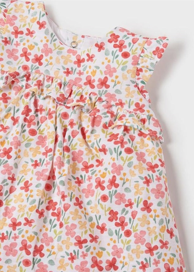 Vestido Estampado Con Diadema Para Recien Nacida Nina Sku 1857 Color Nectar