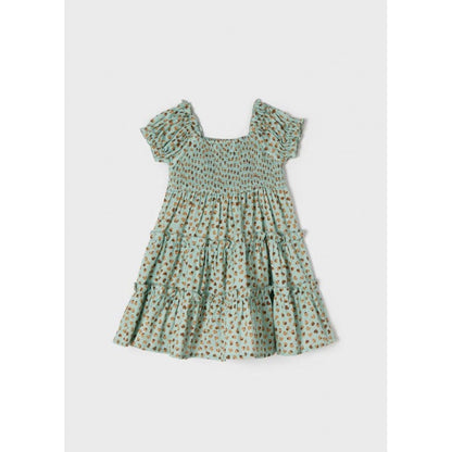 Vestido Estampado Corazon Para Niña sku 3927 color 95 Jade