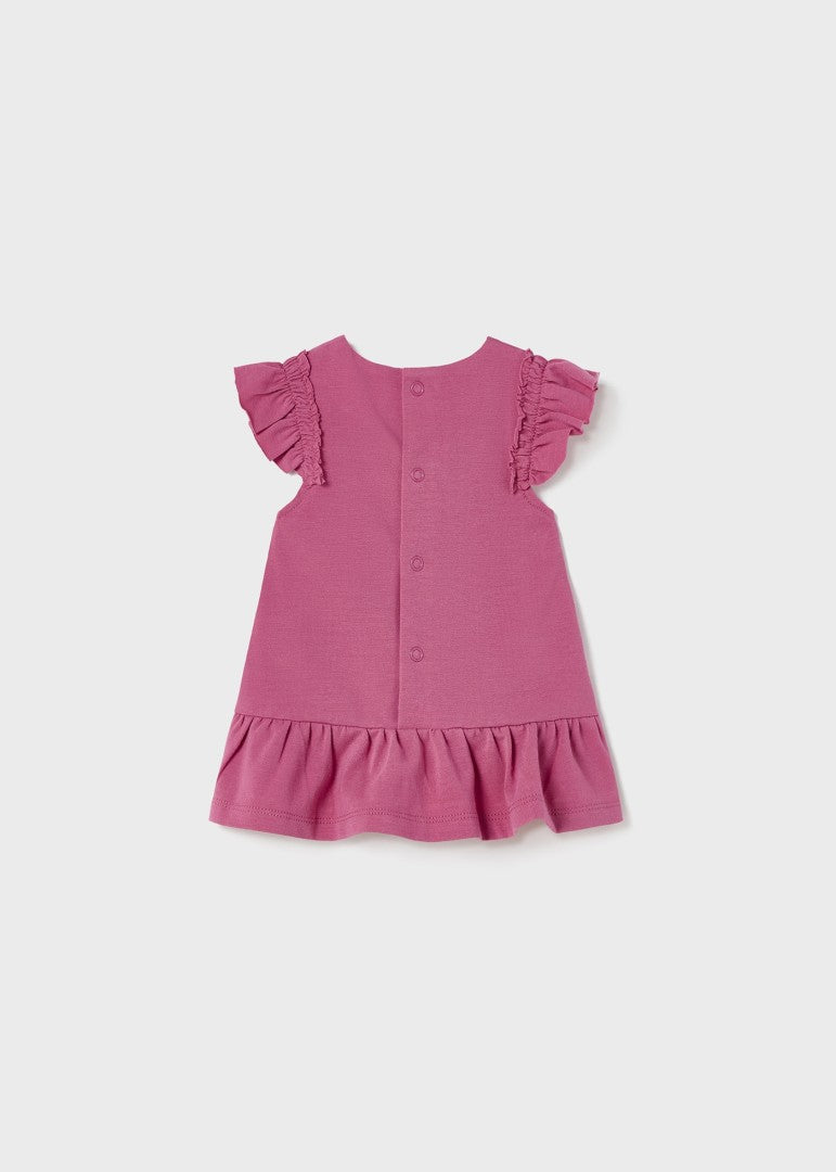 Vestido estampado de algodón sostenible para recién nacido Art. 23-01806-010 Tulipan