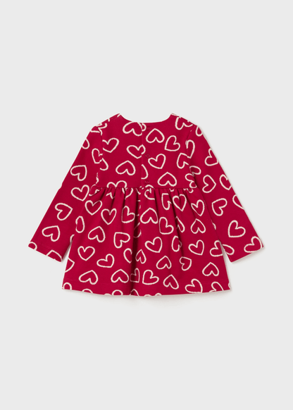 Vestido estampado jacquard bebé  Ref. 13-02988-059 Rojo