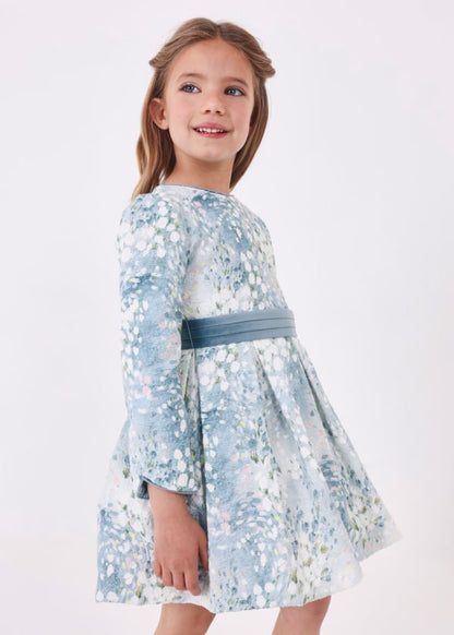 Vestido jacquard estampado MAYORAL Ref. 13/4913/65 Bluebell