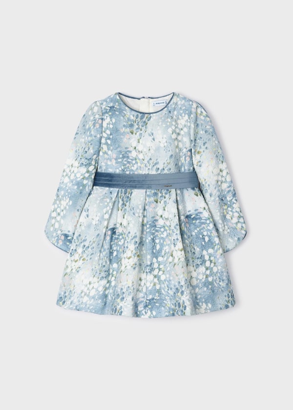 Vestido jacquard estampado MAYORAL Ref. 13/4913/65 Bluebell