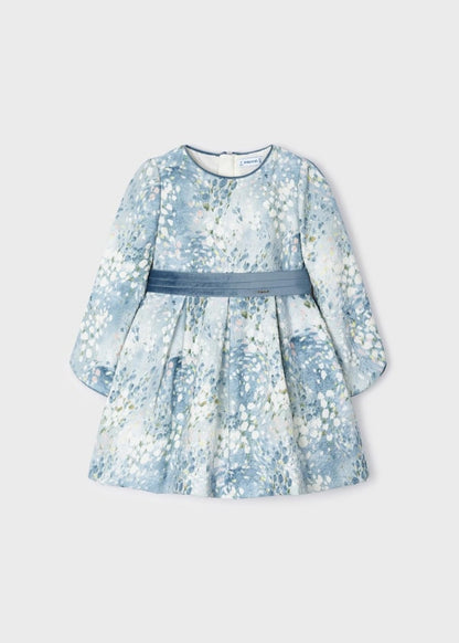 Vestido jacquard estampado MAYORAL Ref. 13/4913/65 Bluebell