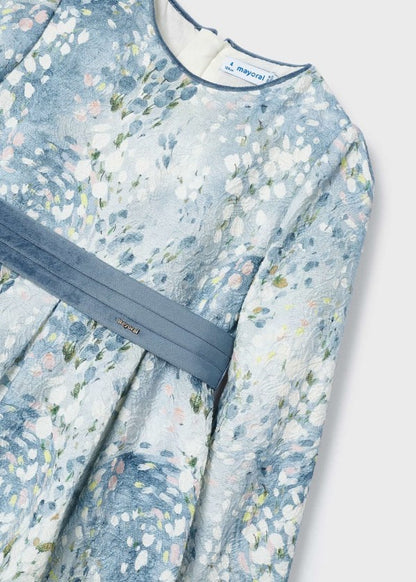 Vestido jacquard estampado MAYORAL Ref. 13/4913/65 Bluebell