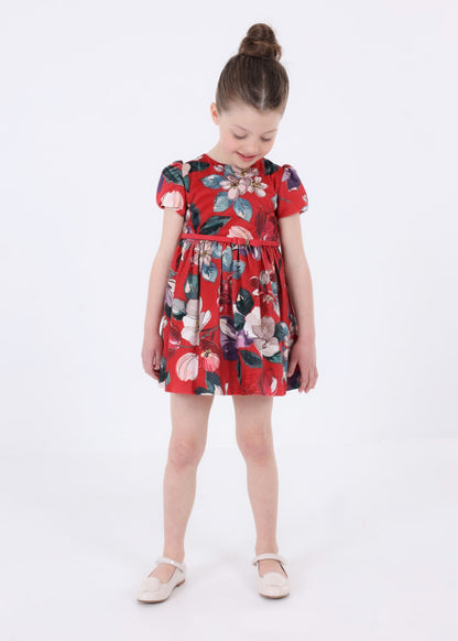 Vestido estampado MAYORAL Ref. 13/4914/39 Rojo