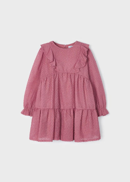 Vestido plumeti fantasia MAYORAL Ref. 13/4927/10 Orquidea