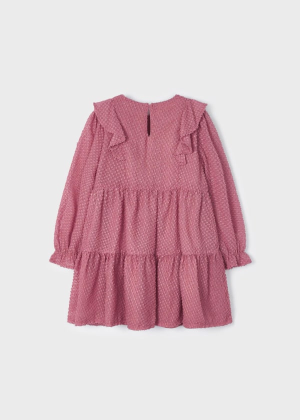 Vestido plumeti fantasia MAYORAL Ref. 13/4927/10 Orquidea