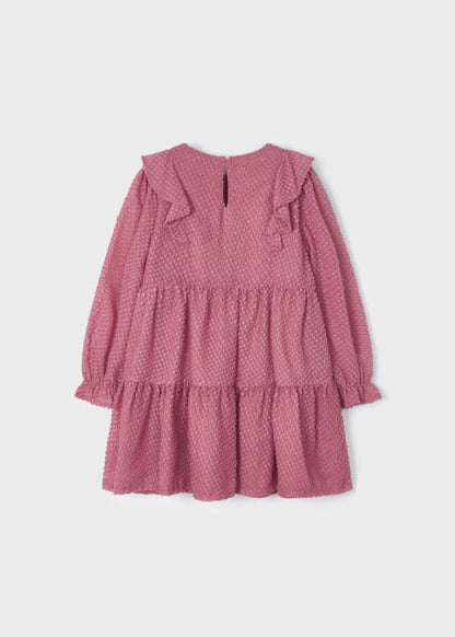 Vestido plumeti fantasia MAYORAL Ref. 13/4927/10 Orquidea
