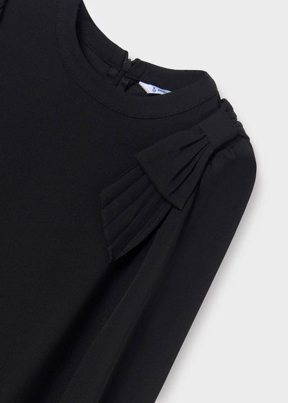 Vestido tricot rayas MAYORAL Ref. 13/7959/66 Negro