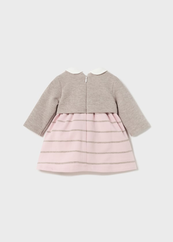 Vestido torera simulada Better Cotton recién nacido  Ref. 13-02841-092 Rosa Baby