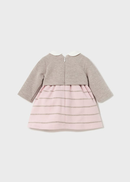 Vestido torera simulada Better Cotton recién nacido  Ref. 13-02841-092 Rosa Baby