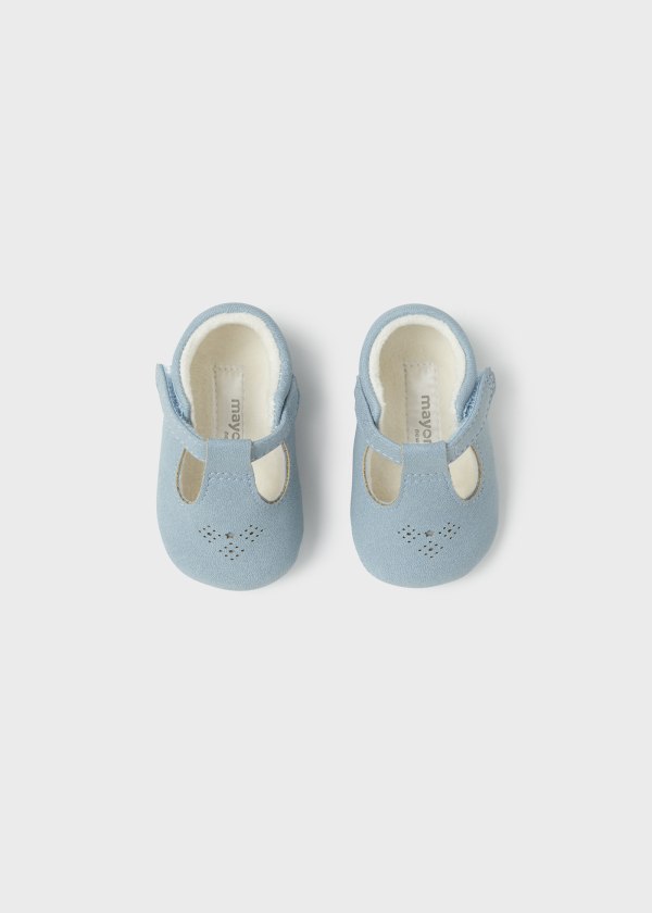 Zapato pepito recién nacido MAYORAL Ref. 13-09691-043 Nieve