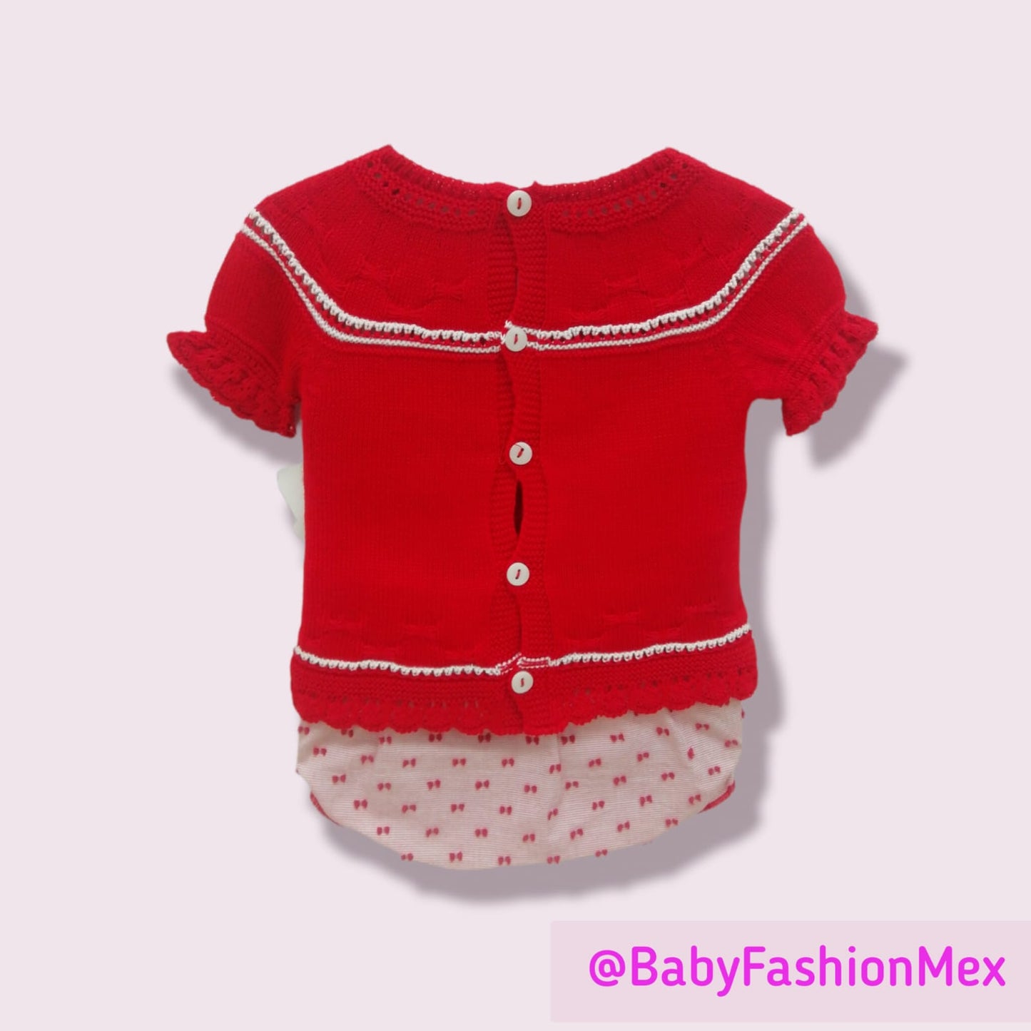 Conjunto Tricot c/Braguita MAC ILUSION MODELO 7618/06 Rojo