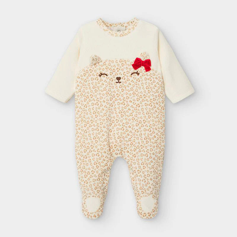 Pijama para bebé niña gatito MAYORAL Ref. 10/2759/40 Beige