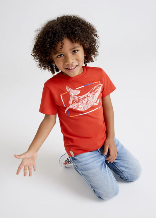 Mayoral Camiseta con gráficos para niño SKU- 3010-Rojo