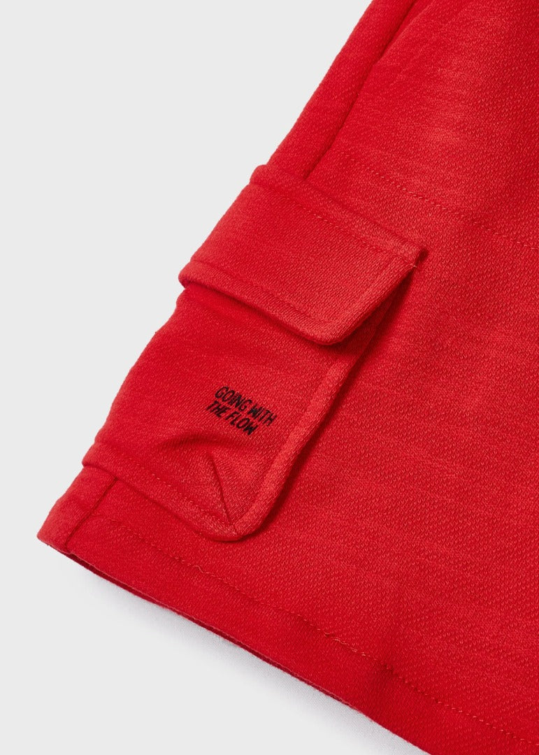 Pantalón corto con algodón para niño ROJO SKU 3222