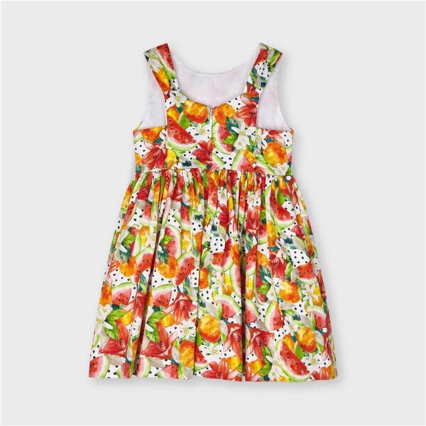 Vestido estampado frutas Mayoral color 3929-Persimon