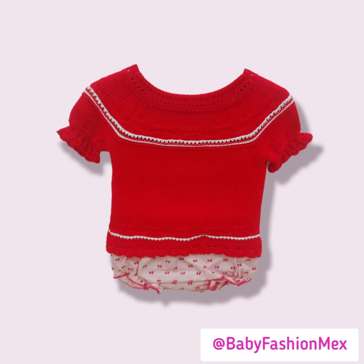 Conjunto Tricot c/Braguita MAC ILUSION MODELO 7618/06 Rojo