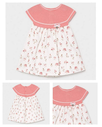 Vestido tricot de algodón sostenible para recién nacido MAYORAL Ref. 23/1805/86 Smoothie