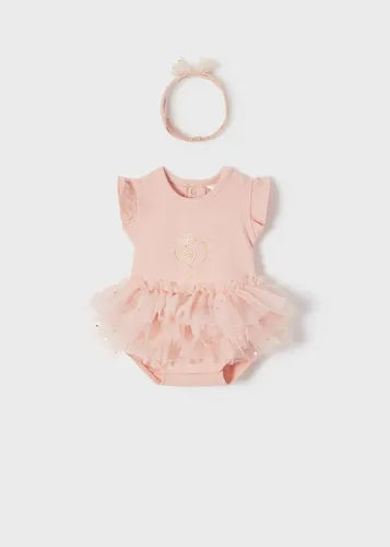Vestido Tutu y Tiara para bebé MAYORAL Conj. 2 Pz Ref. 22/1703/62 Nude