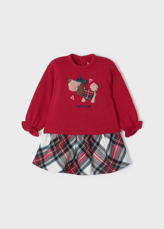 Conjunto 2 Pz Falda Cuadros