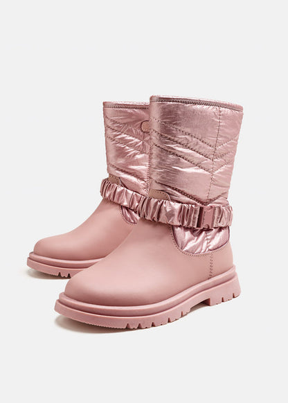 Bota ECOFRIENDS detalle acolchado chica Rosa SKU-48315