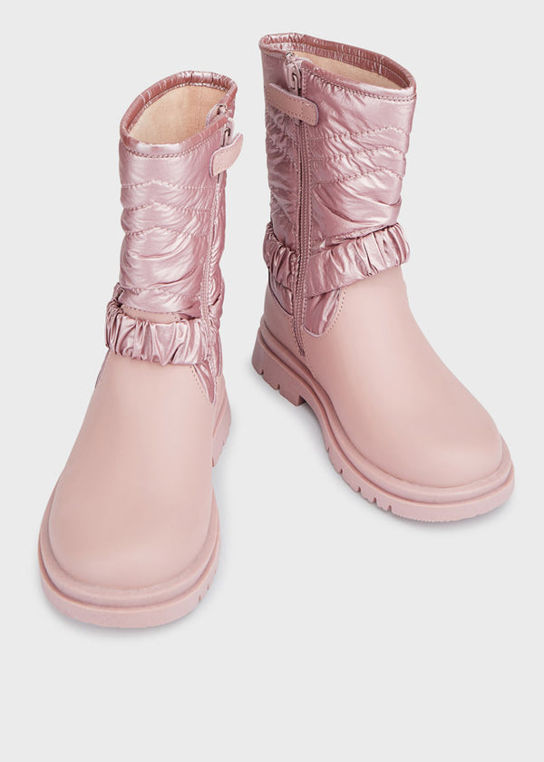 Bota ECOFRIENDS detalle acolchado chica Rosa SKU-48315