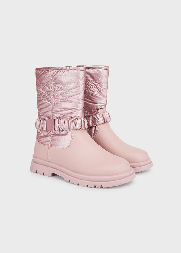 Bota ECOFRIENDS detalle acolchado chica Rosa SKU-48315
