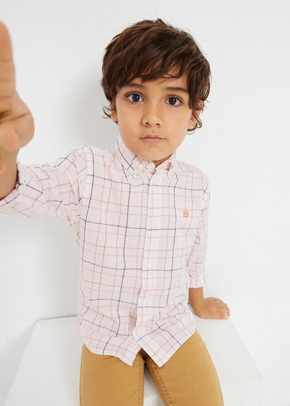 Camisa de manga larga estampada con algodón sostenible para niño POMELO SKU 3169