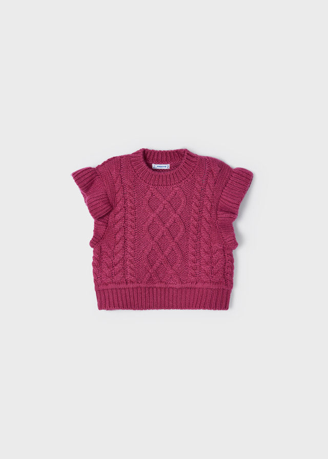 Chaleco de tricotosa para niña MAYORAL Ref. 12/4313/18 Frambuesa