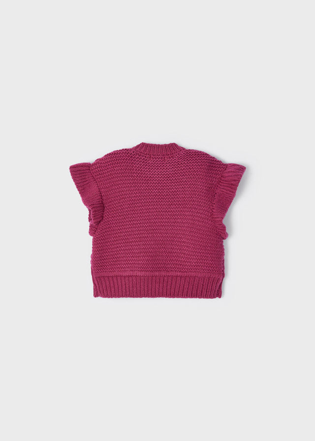 Chaleco de tricotosa para niña MAYORAL Ref. 12/4313/18 Frambuesa