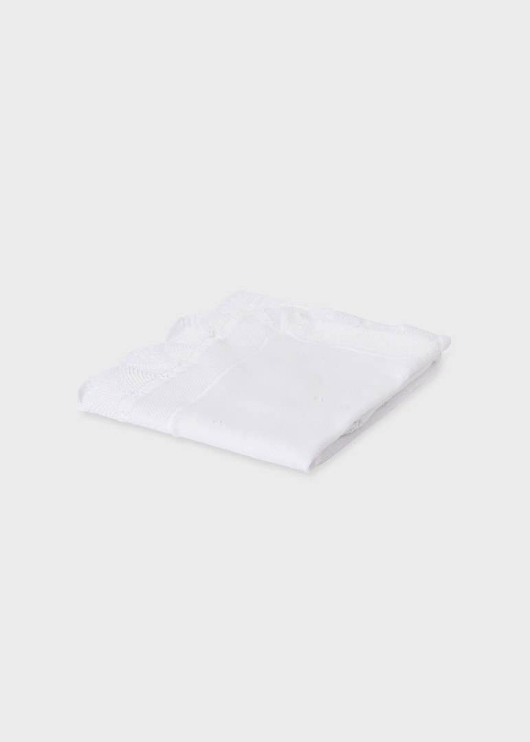 Cobija con holán para bebé MAYORAL Ref. 23/9240/60 Blanco