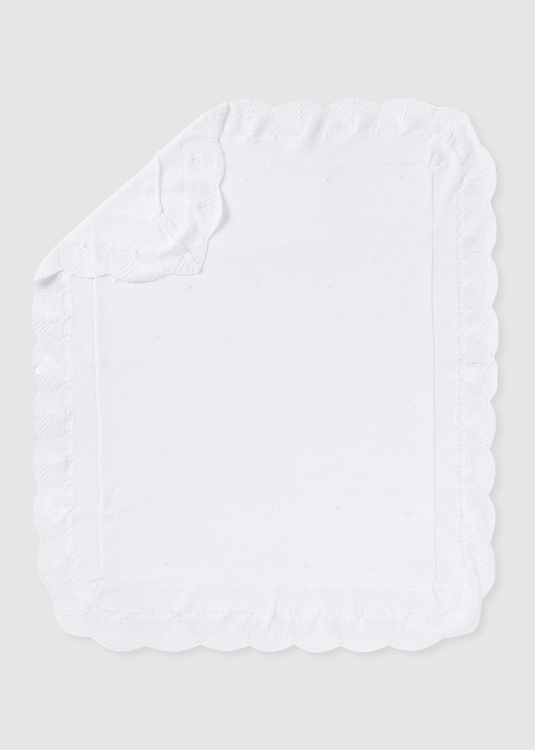 Cobija con holán para bebé MAYORAL Ref. 23/9240/60 Blanco