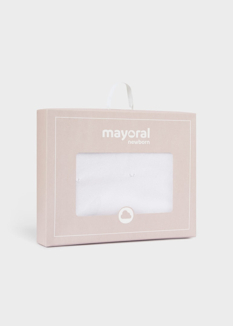 Cobija con holán para bebé MAYORAL Ref. 23/9240/60 Blanco