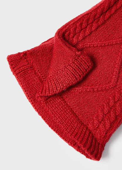 Conjunto de bufanda y gorro con manoplas para bebé SKU-10281 66 Rojo