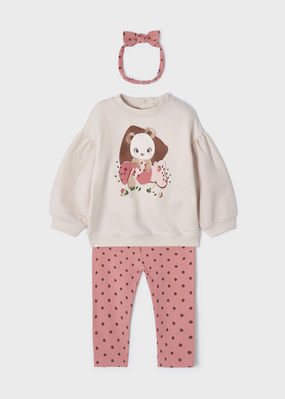 Conjunto leggings con sudadera para bebé ECOFRIENDS Garbanzo SKU-2725